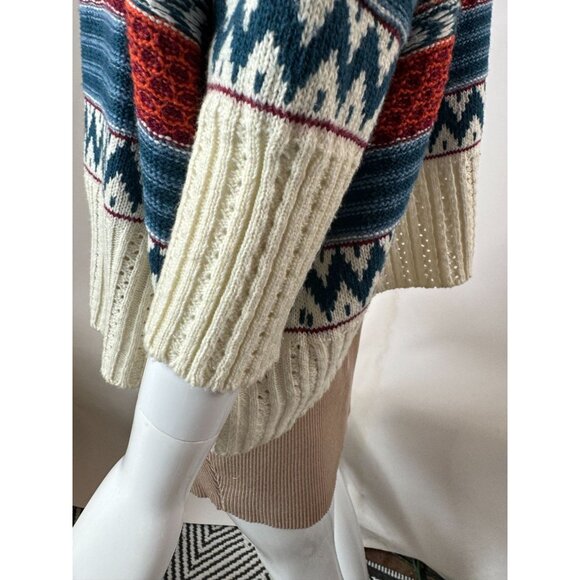 Jon & Anna M Knit Sweater Cardigan Multicolor Acrylic Blend Shawl Collar - Picture 6 of 16